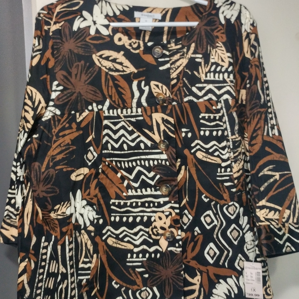 NEW with tags Print jacket (sz1X)